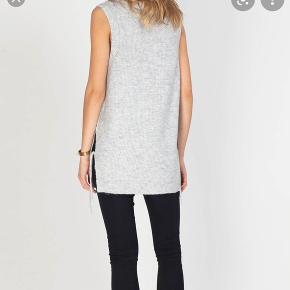 Gentle Fawn Grey Sleeveless Sweater - Picture 2 of 4
